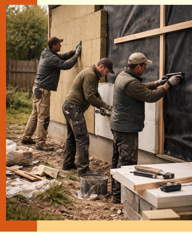 Утепление дачного дома под ключ в Добрянке