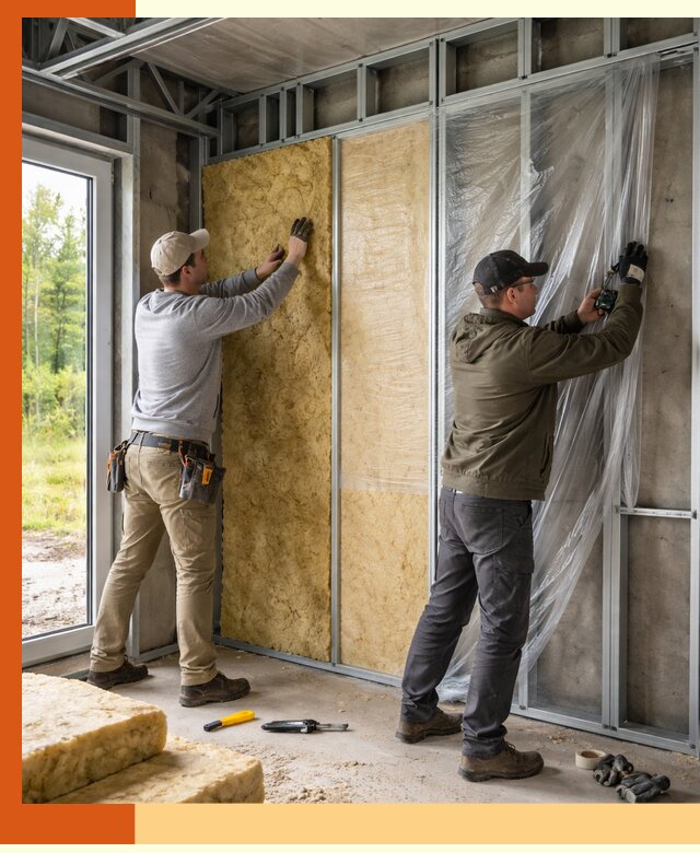 Утепление дома из ЛСТК в Добрянке с гарантией качества и эффективности