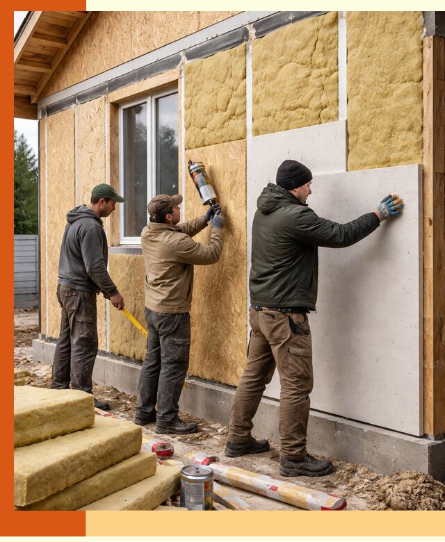 Профессиональное утепление дома из SIP-панелей в Добрянке