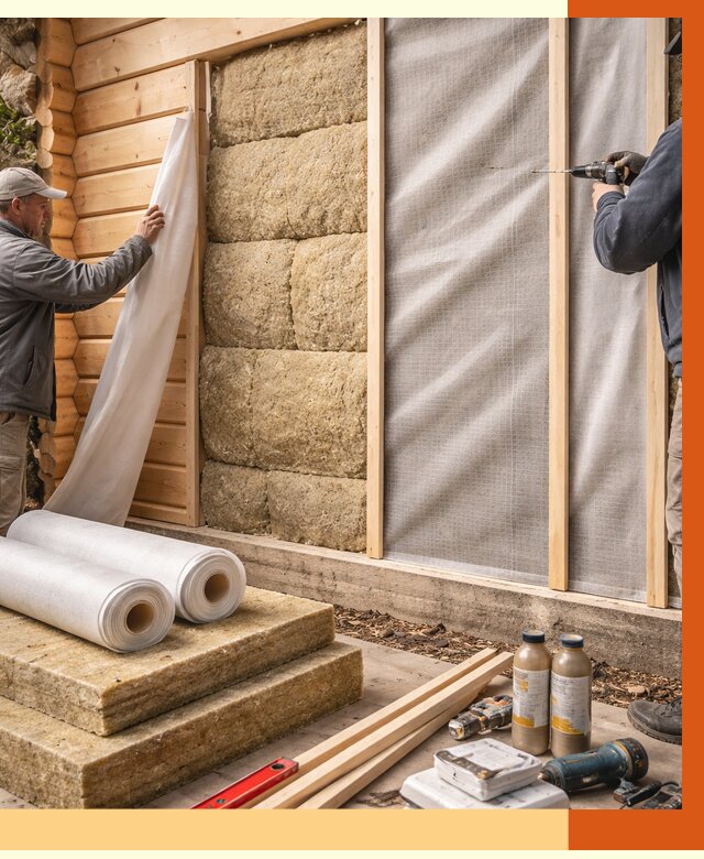 Утепление дома из минибруса в Добрянке от 4546 руб/м2 — заказать профессионально | ТепломастерДбр