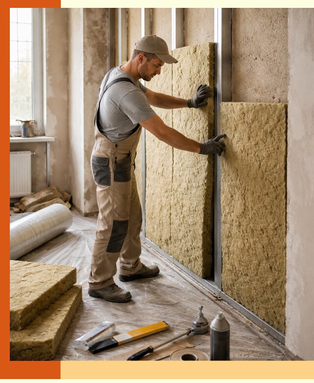 Утепление квартиры в Добрянке — комплексная теплоизоляция стен и полов