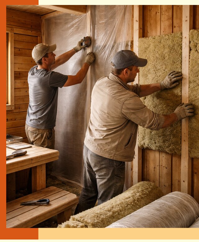 Утепление бани изнутри в Добрянке качественно и недорого