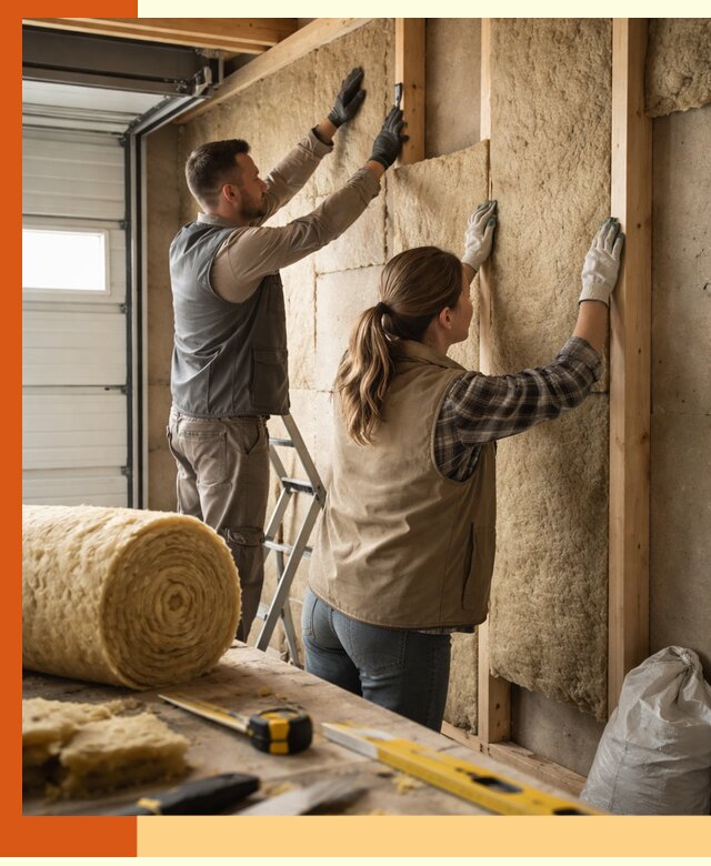 Утепление гаража изнутри в Добрянке: быстро и надежно