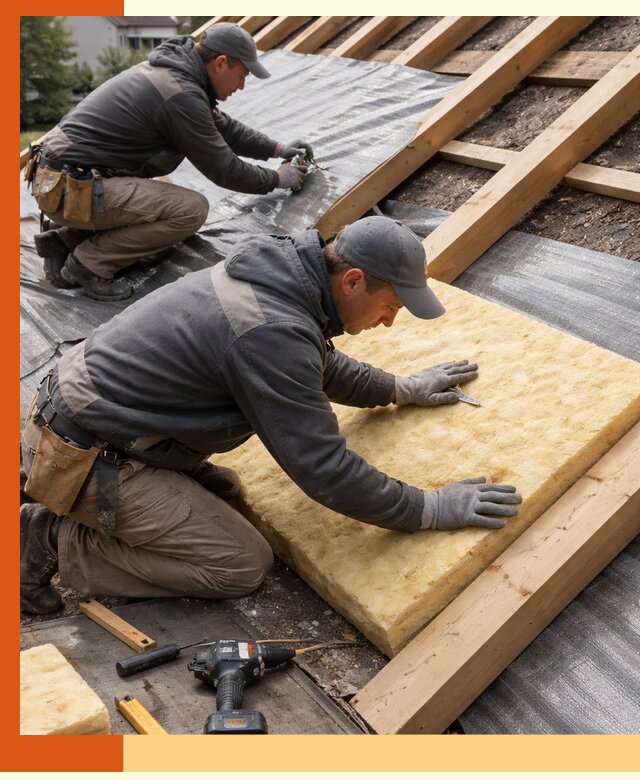 Профессиональное утепление крыши в Добрянке качественно и надежно