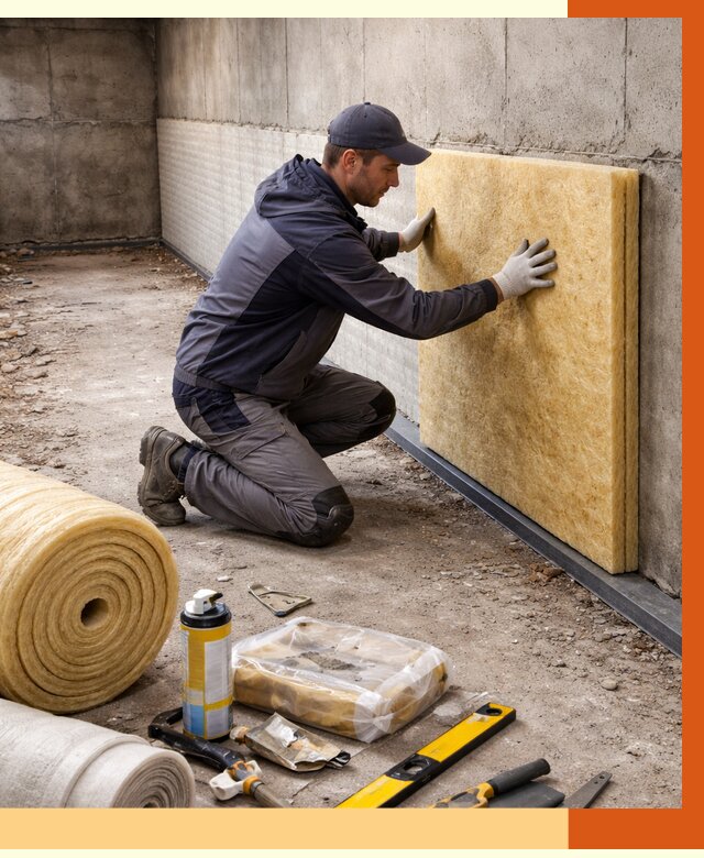 Утепление фундамента изнутри в Добрянке от 4243 руб./м2 — работы под ключ | ТепломастерДбр