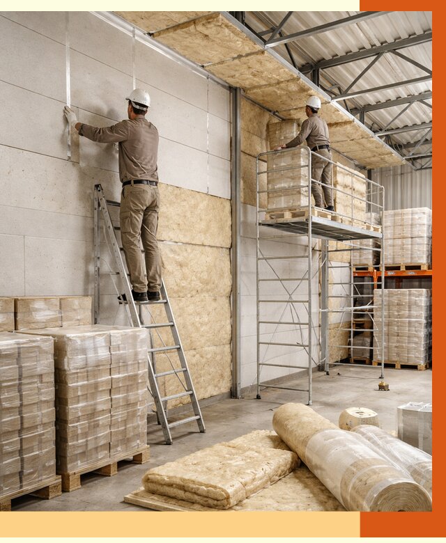 Утепление склада готовой продукции в Добрянке от 1970 руб./м2 — комплексно | ТепломастерДбр