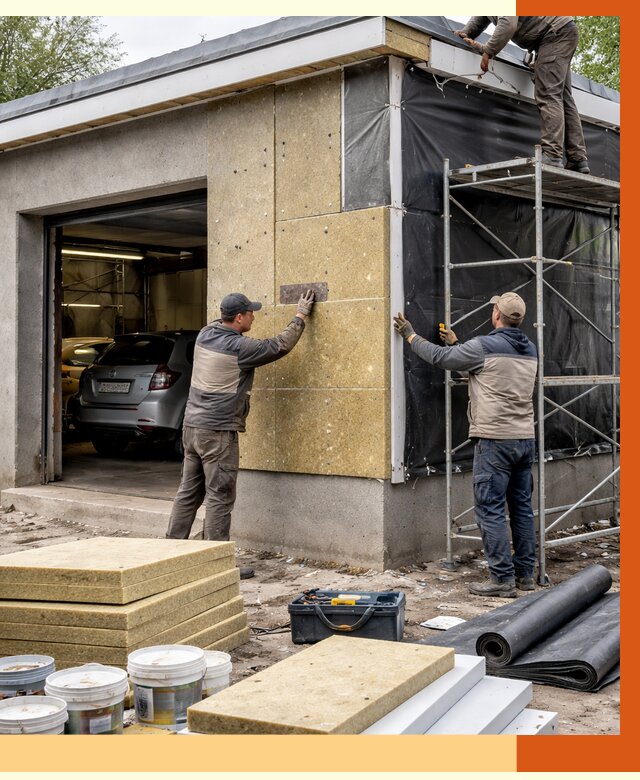 Утепление автосервиса в Добрянке ппу, пеноизоляция, от 14648 руб/м2 — ТепломастерДбр