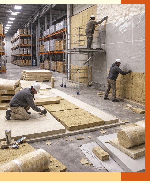 Утепление складского терминала в Добрянке от 7577 руб./м² под ключ | ТепломастерДбр