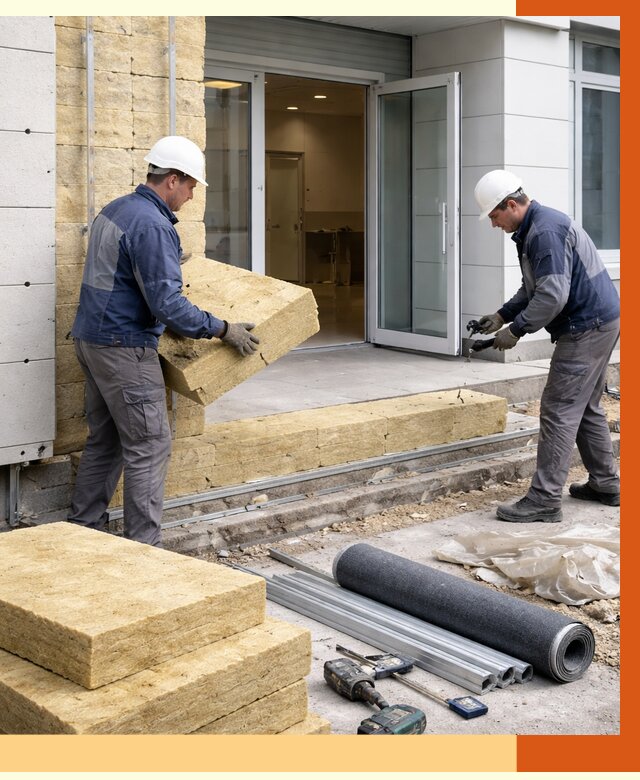 Утепление медицинского центра в Добрянке под ключ от 12628 руб./м² | ТепломастерДбр