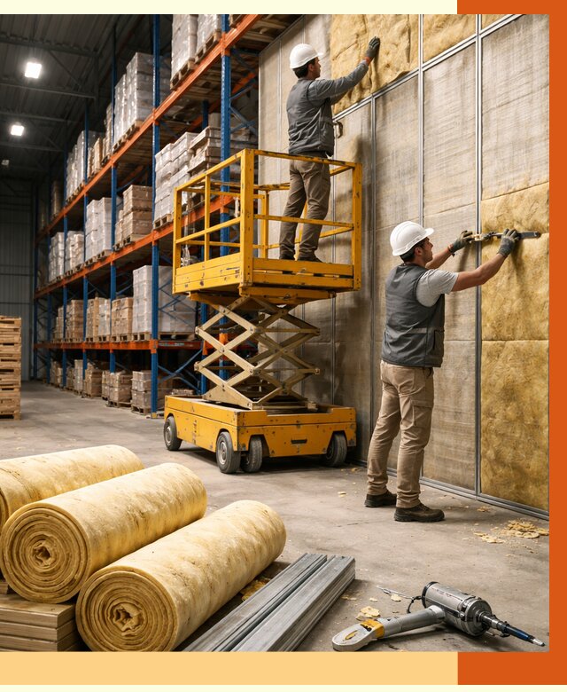 Утепление торгового склада в Добрянке от 3233 руб/м2 — комплексно и под ключ | ТепломастерДбр