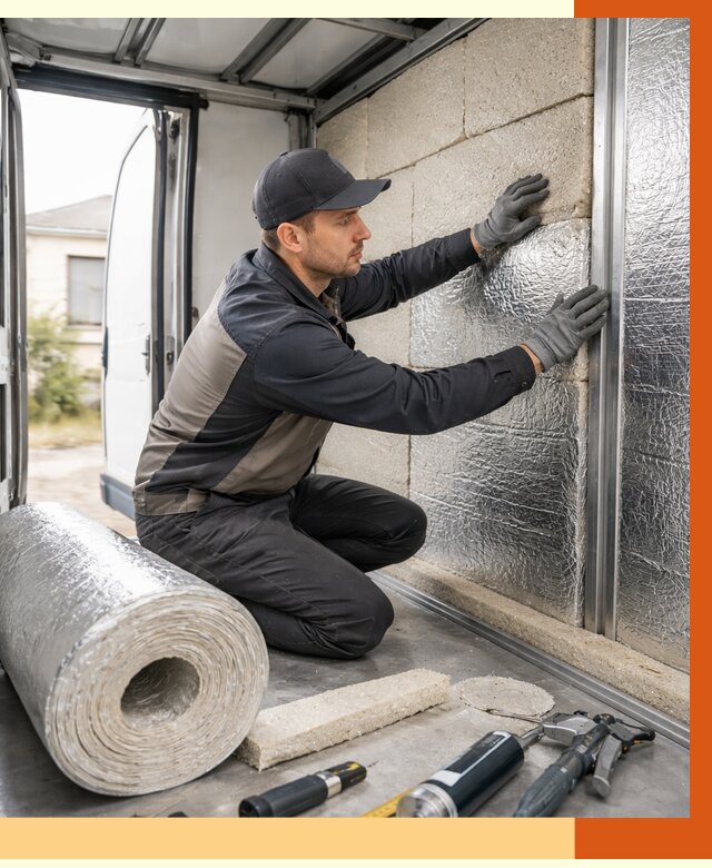 Утепление фургона рефрижератора в Добрянке от 12628 руб./м² под ключ | ТепломастерДбр