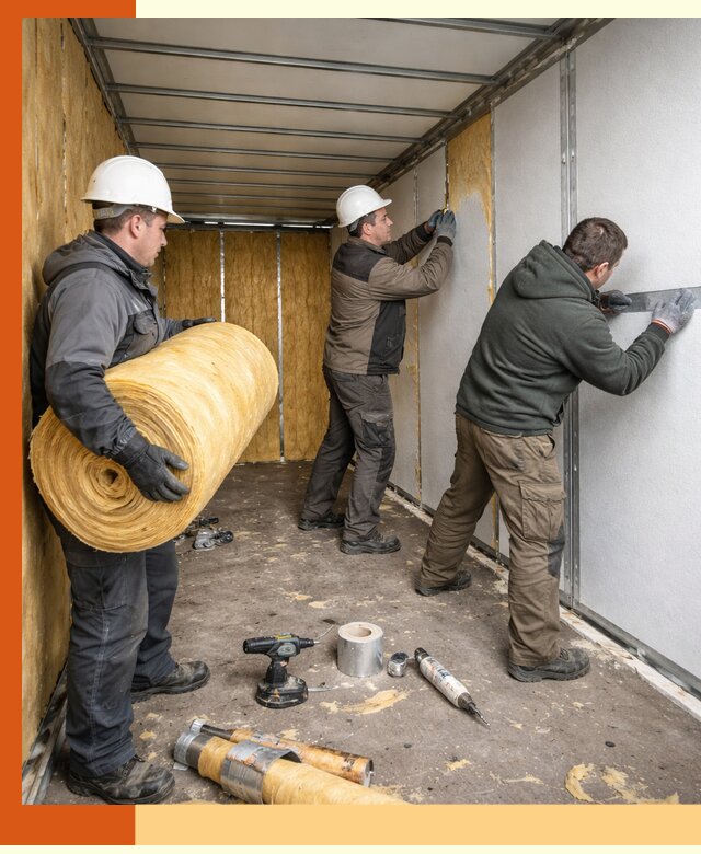 Утепление рефрижераторного контейнера в Добрянке профессионально и надежно