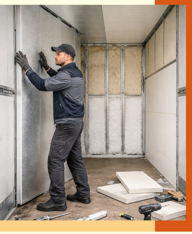 Утепление холодильного кузова в Добрянке от 13638 руб. под ключ | ТепломастерДбр