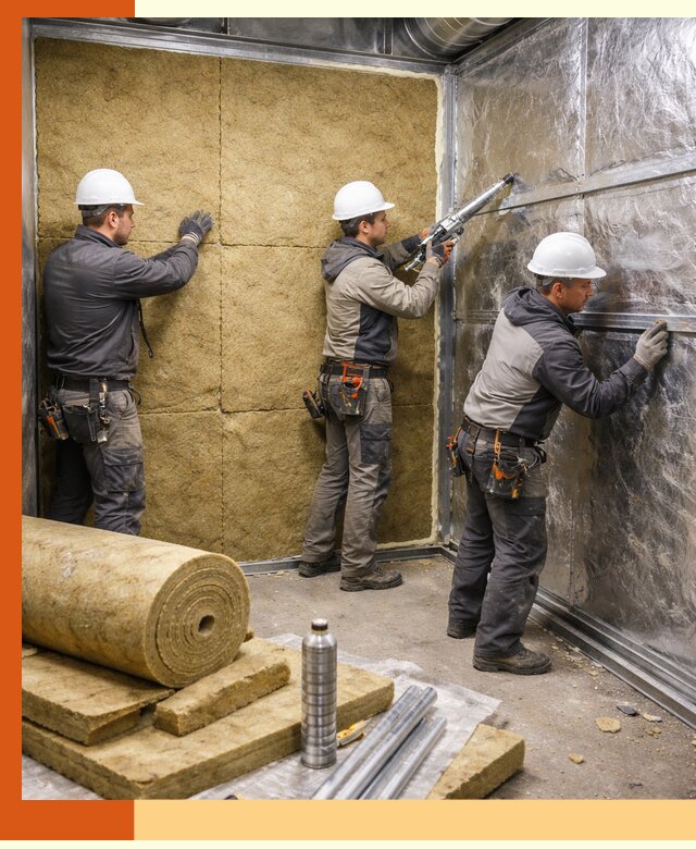 Утепление венткамеры в Добрянке — качественная теплоизоляция и шумопоглощение