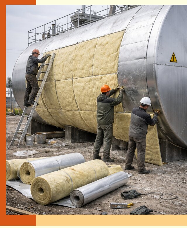 Утепление резервуаров с топливом в Добрянке надежно и экономично