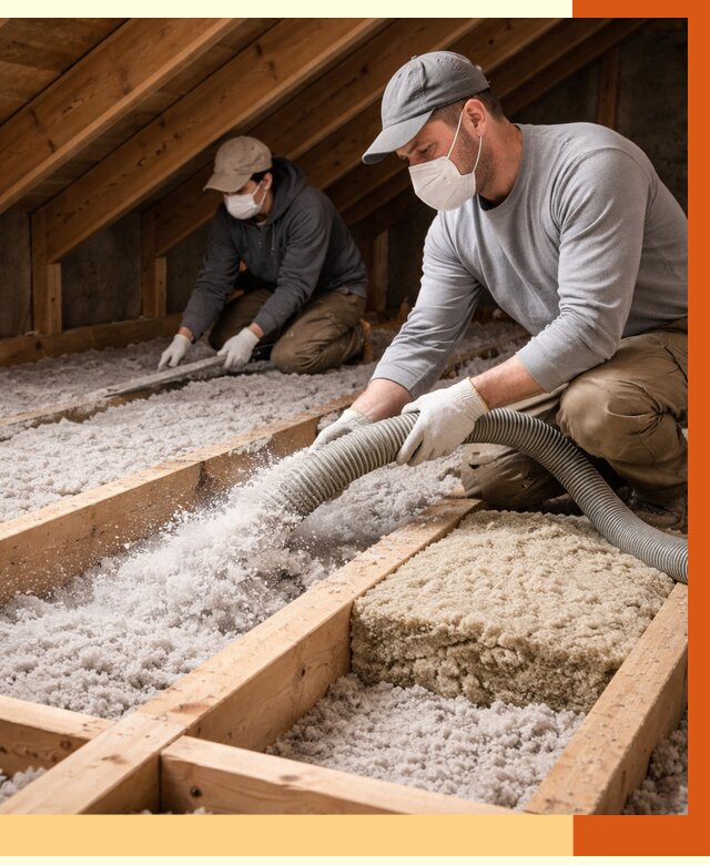 Заполнение полостей чердачного перекрытия в Добрянке от 4546 руб. | ТепломастерДбр