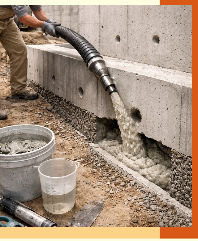 Заполнение полостей фундамента в Добрянке от 6869 руб. под ключ | ТепломастерДбр