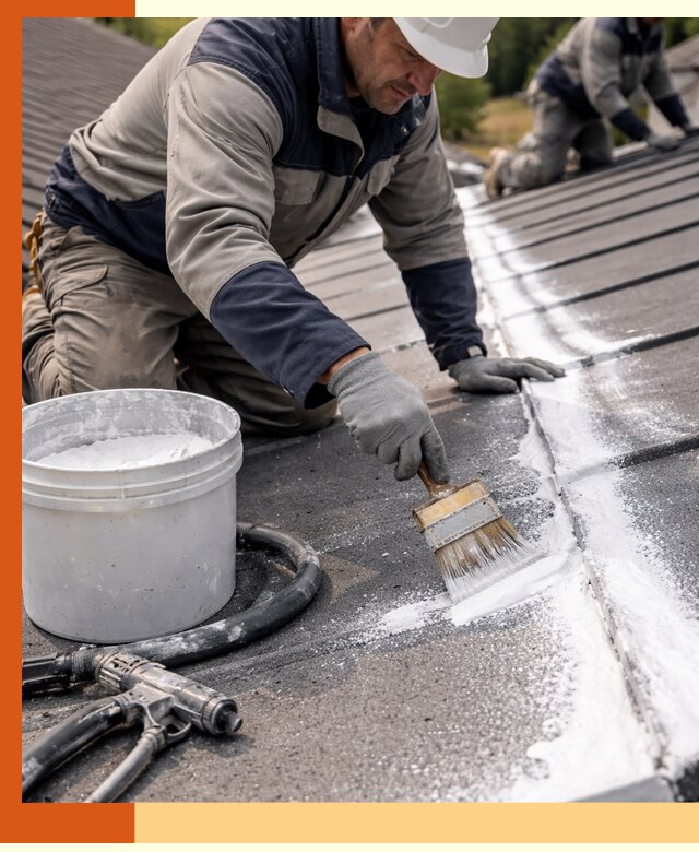 Утепление кровли жидкой теплоизоляцией в Добрянке