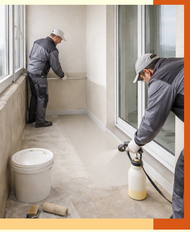 Утепление балкона жидкой теплоизоляцией в Добрянке от 5809 руб./м2 | ТепломастерДбр