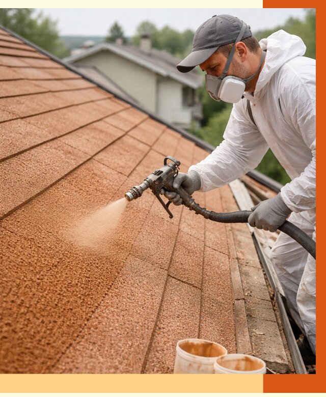 Утепление кровли жидкой пробкой в Добрянке от 2728 руб./м² под ключ | ТепломастерДбр