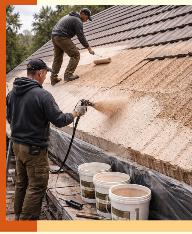 Утепление кровли жидкой пробкой в Добрянке для домов и зданий