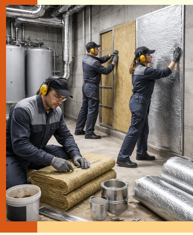 Шумоизоляция котельной в Добрянке: профессиональный монтаж и материалы