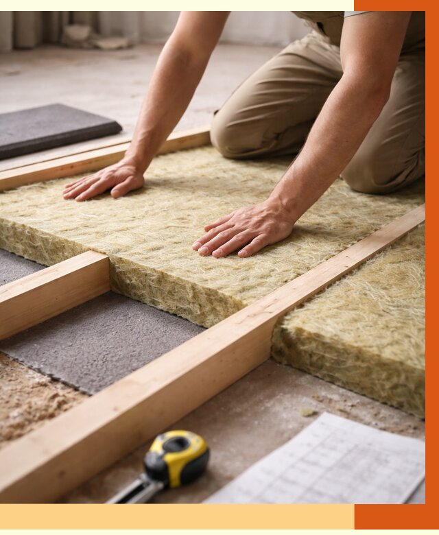 Шумоизоляция пола в Добрянке от 1263 руб./м² — профессиональная звукоизоляция | ТепломастерДбр