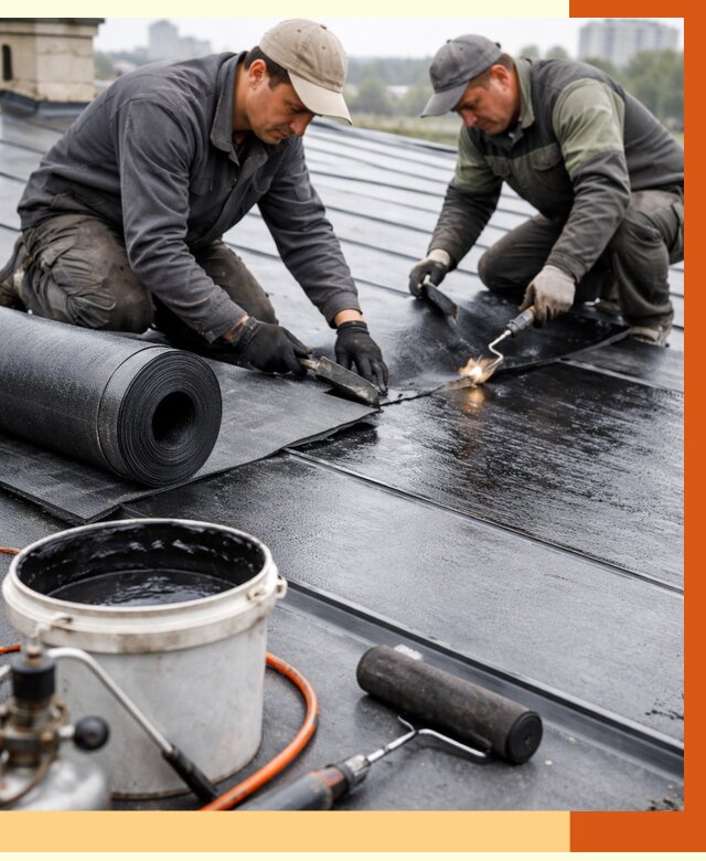 Гидроизоляция фальцевой кровли в Добрянке от 7577 руб. под ключ | ТепломастерДбр