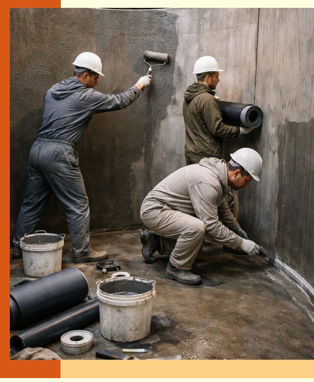 Гидроизоляция резервуара профессионально в Добрянке