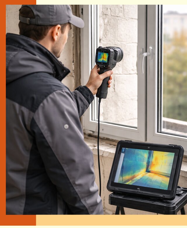 Тепловизионное обследование дома в Добрянке для выявления утечек тепла