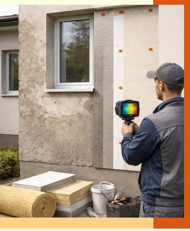 Тепловизионное обследование фасада в Добрянке от 4546 руб. под ключ | ТепломастерДбр