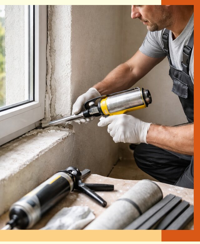 Герметизация стыков и примыканий в Добрянке от 1212 руб. под ключ | ТепломастерДбр