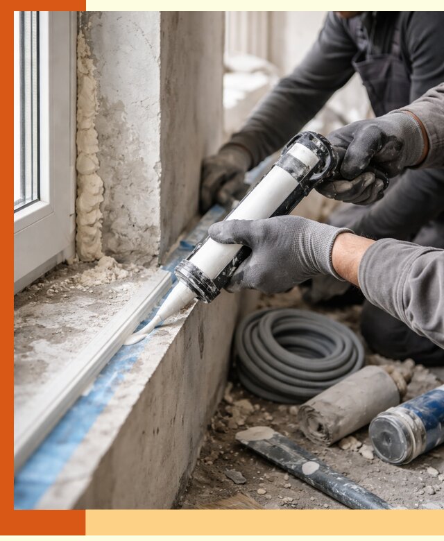 Герметизация стыков и примыканий зданий в Добрянке